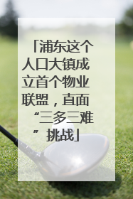 浦东这个人口大镇成立首个物业联盟，直面“三多三难”挑战