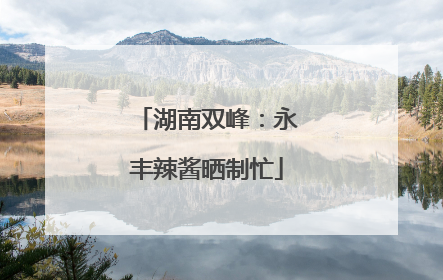 湖南双峰：永丰辣酱晒制忙