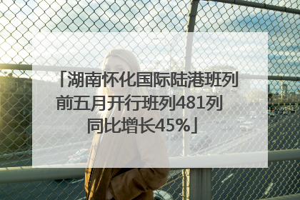湖南怀化国际陆港班列前五月开行班列481列 同比增长45%