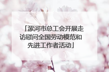 漯河市总工会开展走访慰问全国劳动模范和先进工作者活动