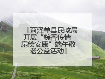 菏泽单县民政局开展“粽香传情 扇绘安康”端午敬老公益活动