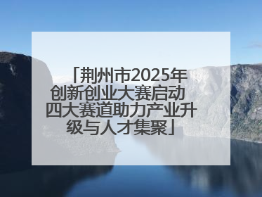 荆州市2025年创新创业大赛启动 四大赛道助力产业升级与人才集聚