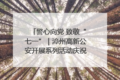 警心向党 致敬“七一”｜漳州高新公安开展系列活动庆祝建党104周年