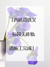 西延高铁又一标段无砟轨道施工完成