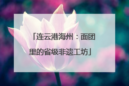 连云港海州：面团里的省级非遗工坊