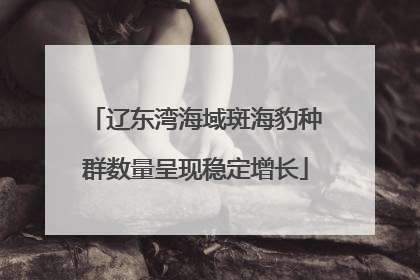 辽东湾海域斑海豹种群数量呈现稳定增长