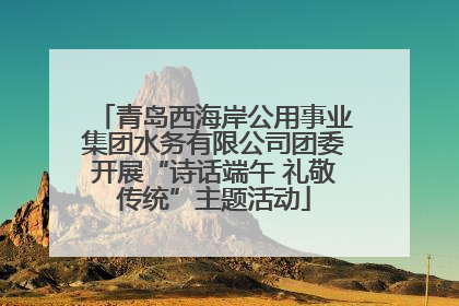 青岛西海岸公用事业集团水务有限公司团委开展“诗话端午 礼敬传统”主题活动