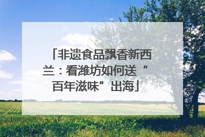 非遗食品飘香新西兰：看潍坊如何送“百年滋味”出海