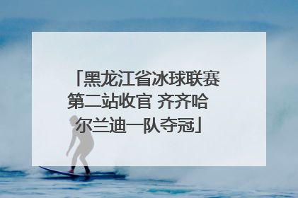 黑龙江省冰球联赛第二站收官 齐齐哈尔兰迪一队夺冠