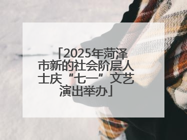 2025年菏泽市新的社会阶层人士庆“七一”文艺演出举办