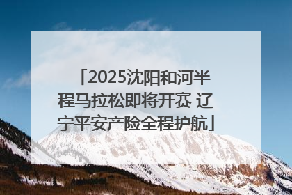 2025沈阳和河半程马拉松即将开赛 辽宁平安产险全程护航
