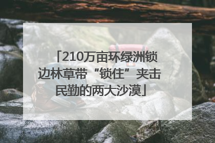 210万亩环绿洲锁边林草带“锁住”夹击民勤的两大沙漠