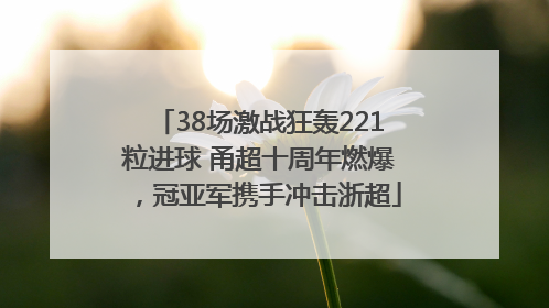 38场激战狂轰221粒进球 甬超十周年燃爆，冠亚军携手冲击浙超