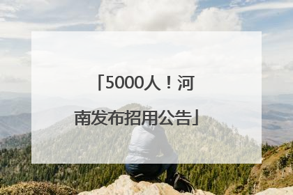 5000人！河南发布招用公告