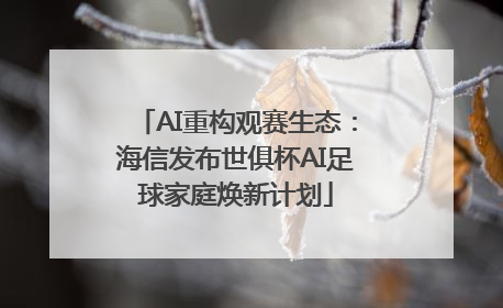 AI重构观赛生态：海信发布世俱杯AI足球家庭焕新计划